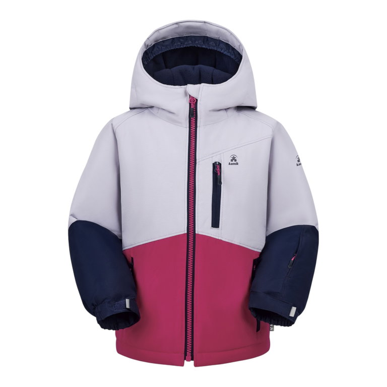 Kamik Winterjacke Galina (wind- und wasserdicht, reflektierend) haze pink/hellblau Mädchen